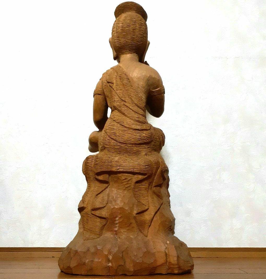 前島秀章 弥勒菩薩尊像 木彫