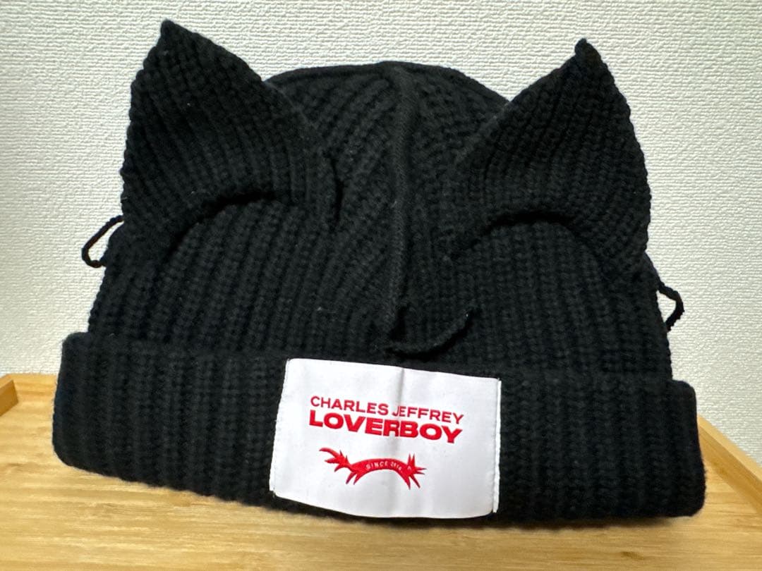 CHARLES JEFFREY LOVERBOY　ニット帽　ネコ耳　ラバーボーイ LOVERBOY ラバーボーイ 猫耳 ニット帽 CHARLES JEFFREY LOVERBOY