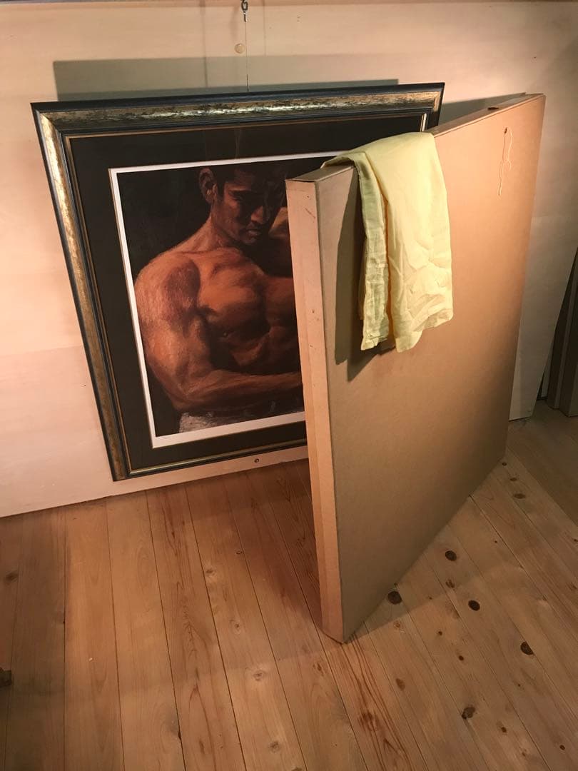 福山小夜「黄金の服」シルクスクリーン 直筆サイン・作品証明シール