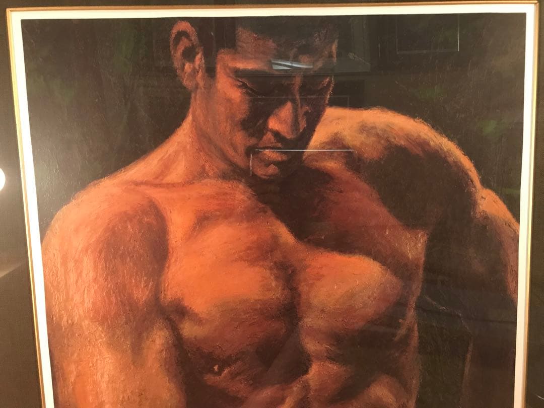 福山小夜「黄金の服」シルクスクリーン 直筆サイン・作品証明シール