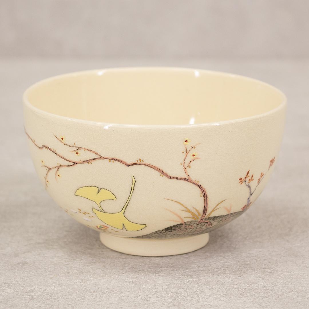 鳳山 造 京焼 仁清写 十二ケ月季節茶碗 9点まとめて