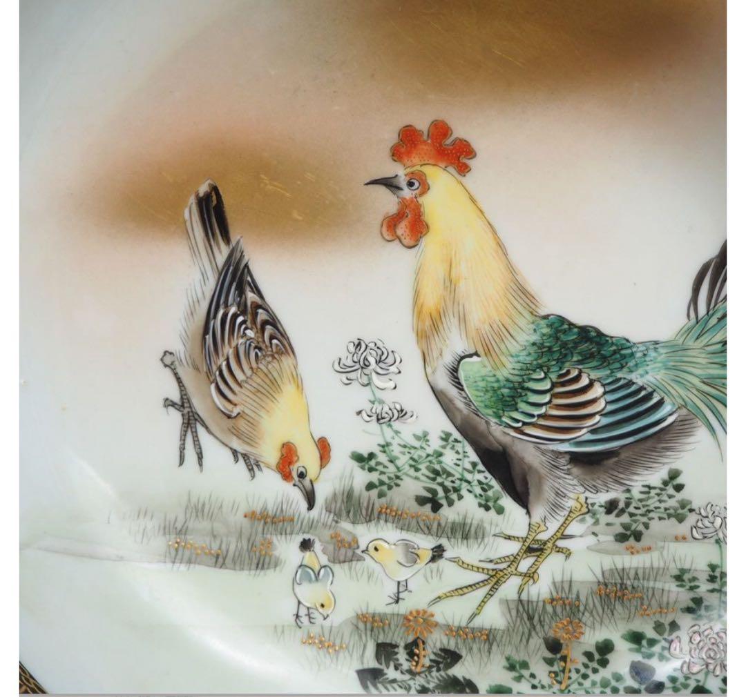 送料無料 明治時代九谷焼の名工『笹田友山』製 鉢 径18cm本物保証茶道具