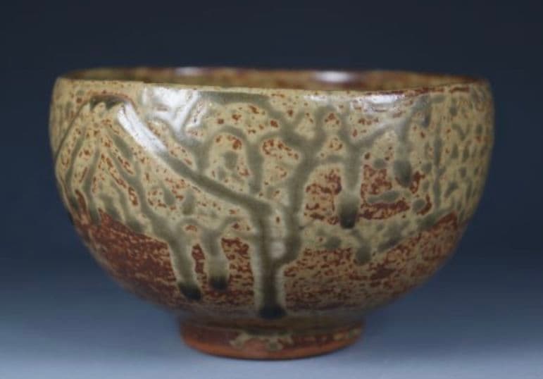 【阿蘇熔岩】火山灰　高田焼　酒井雅女　抹茶碗　阿蘇山図画　焼締　古信楽 阿蘇熔岩】火山灰 高田焼 酒井雅女 抹茶碗 阿蘇山図画 焼締 古