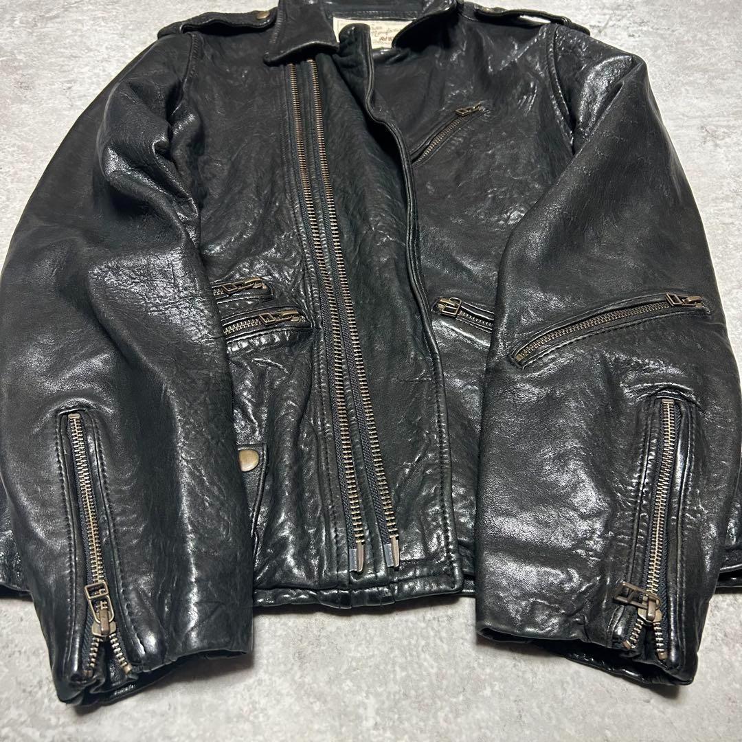 AVIREX 上野商会　leather riders bomber 羊革　本革