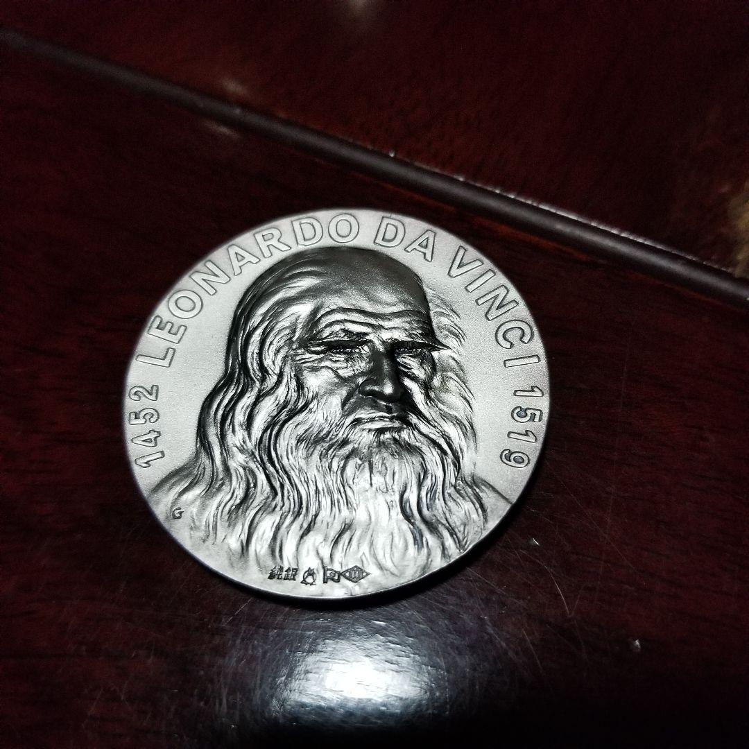 ひ*ん様 永遠の微笑 モナリザ メダル 来日記念純銀 約60g ひ