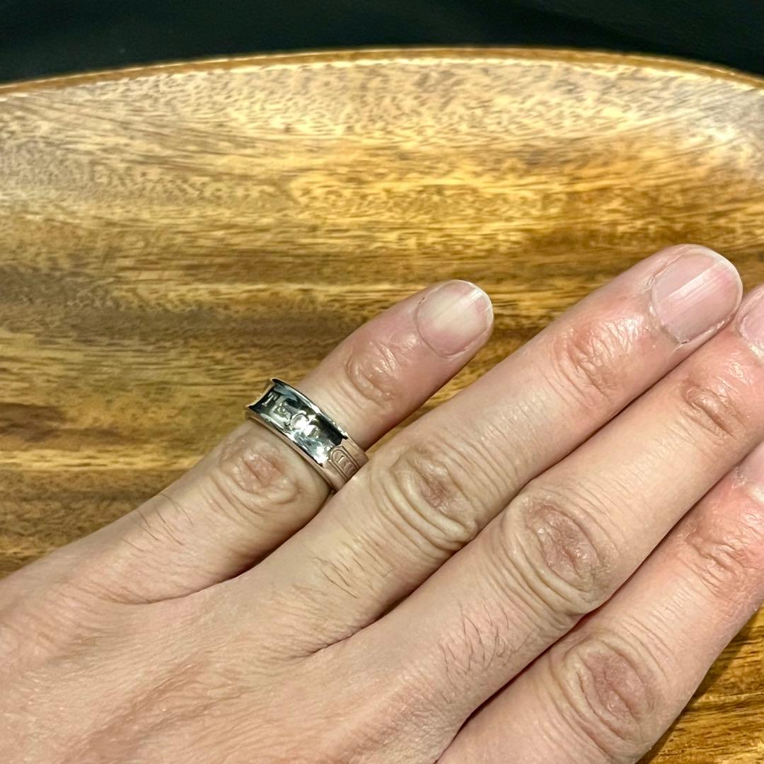 8号オールドティファニー　1837 ミディアムリングTiffany ビンテージ