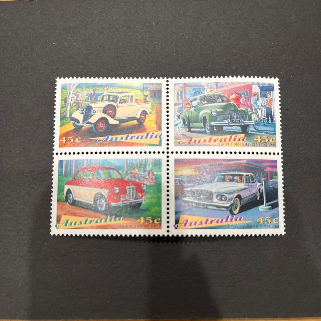 3029 外国切手 オーストラリア 1991年 犬 猫 動物 4種完