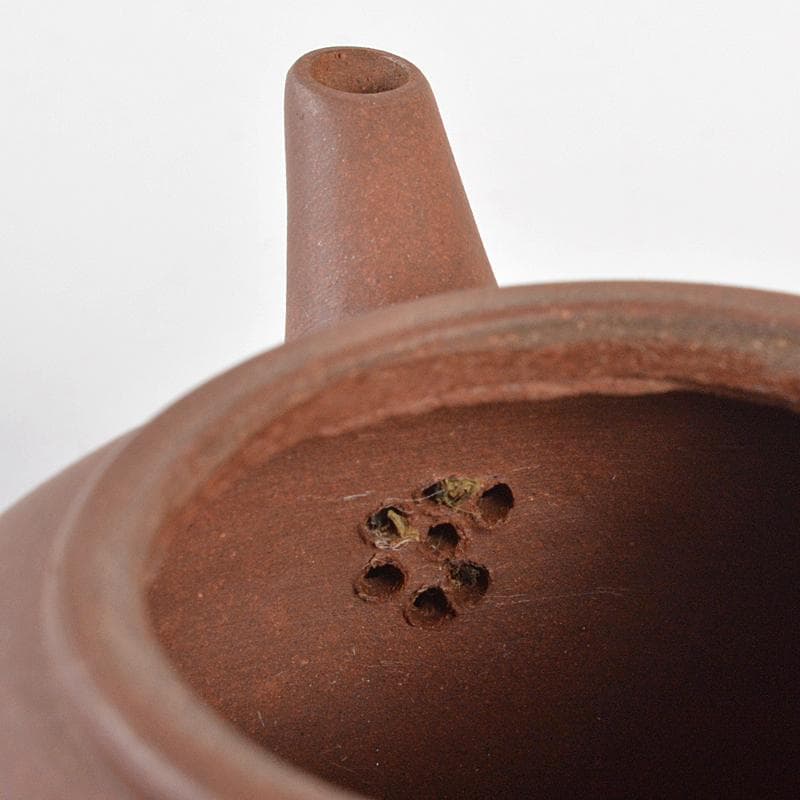 中国　中国宣興銘　紫砂　朱泥　急須　茶壷　D　R7177