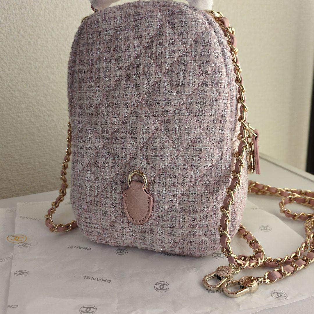 CHANEL非売品ツイードミニリュックピンク