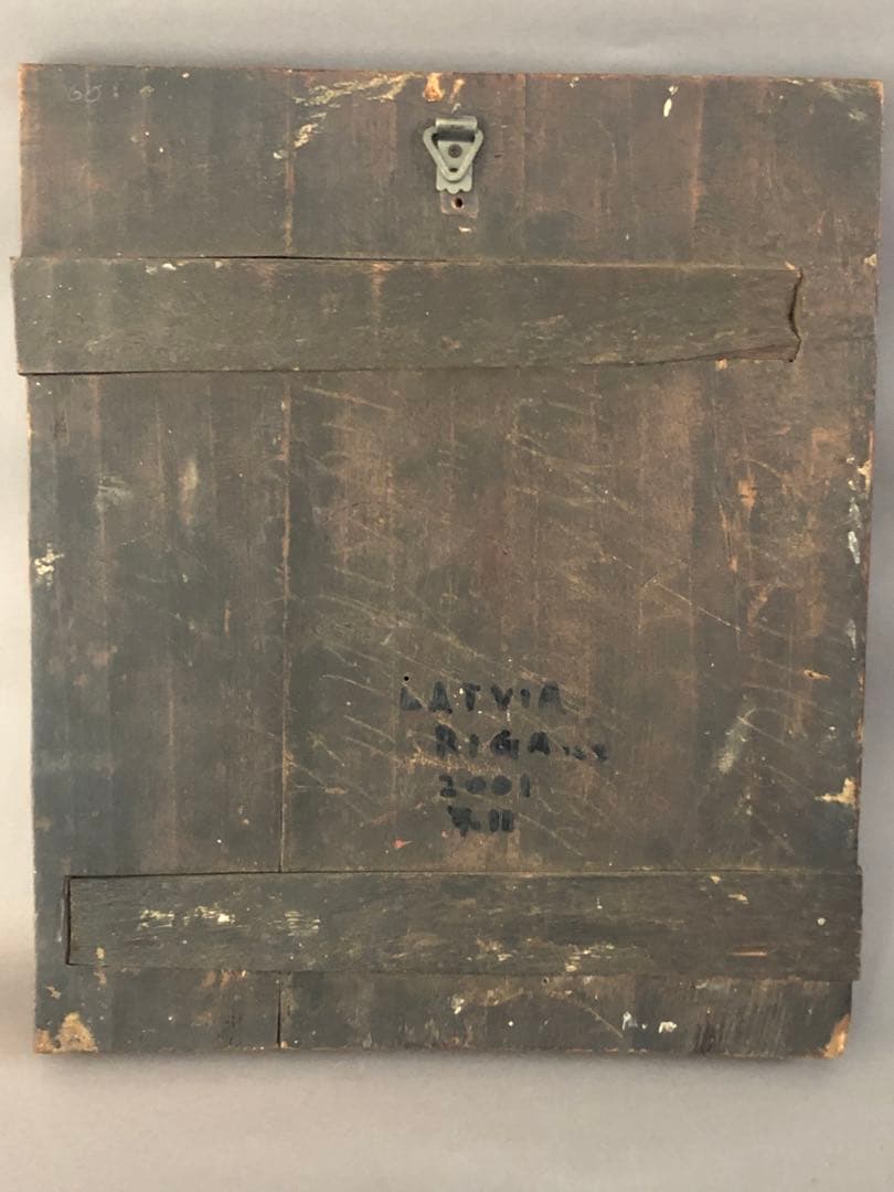 東欧イコン　本画　ラトビア　リガにて購入　キリスト教　宗教画