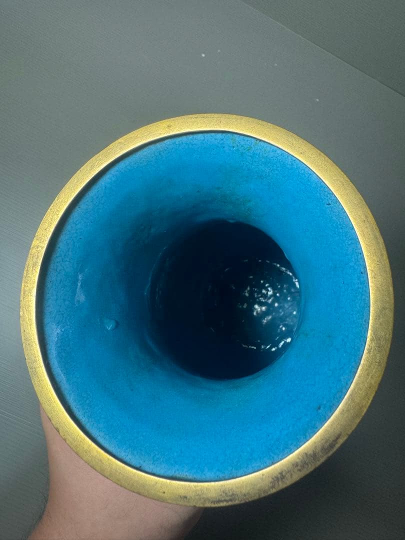 七宝焼 有線七宝 米澤慧聿子作 花器 壷 D 9714 2025年最新】有線