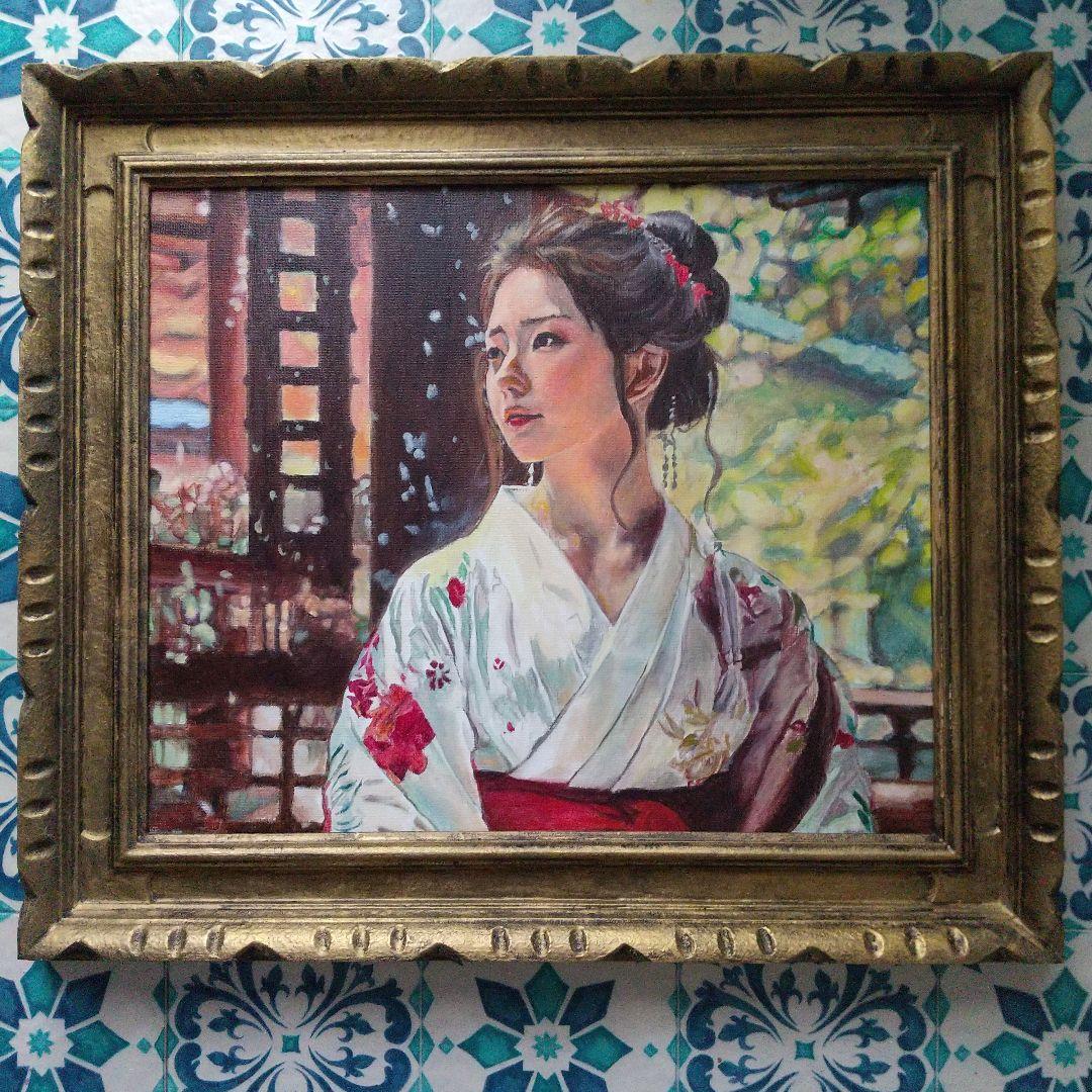 男性の肖像 油彩画 8号 F8 油絵 人物画#7 油絵 人物画 10