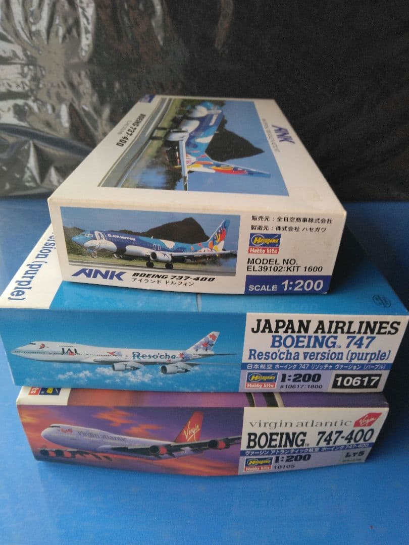 ハセガワ 1/200 ANK 737-400 747 プラモデル3箱セット ハセガワ 1/200 ANK 737-400 747 プラモデル3箱セット - メルカリ