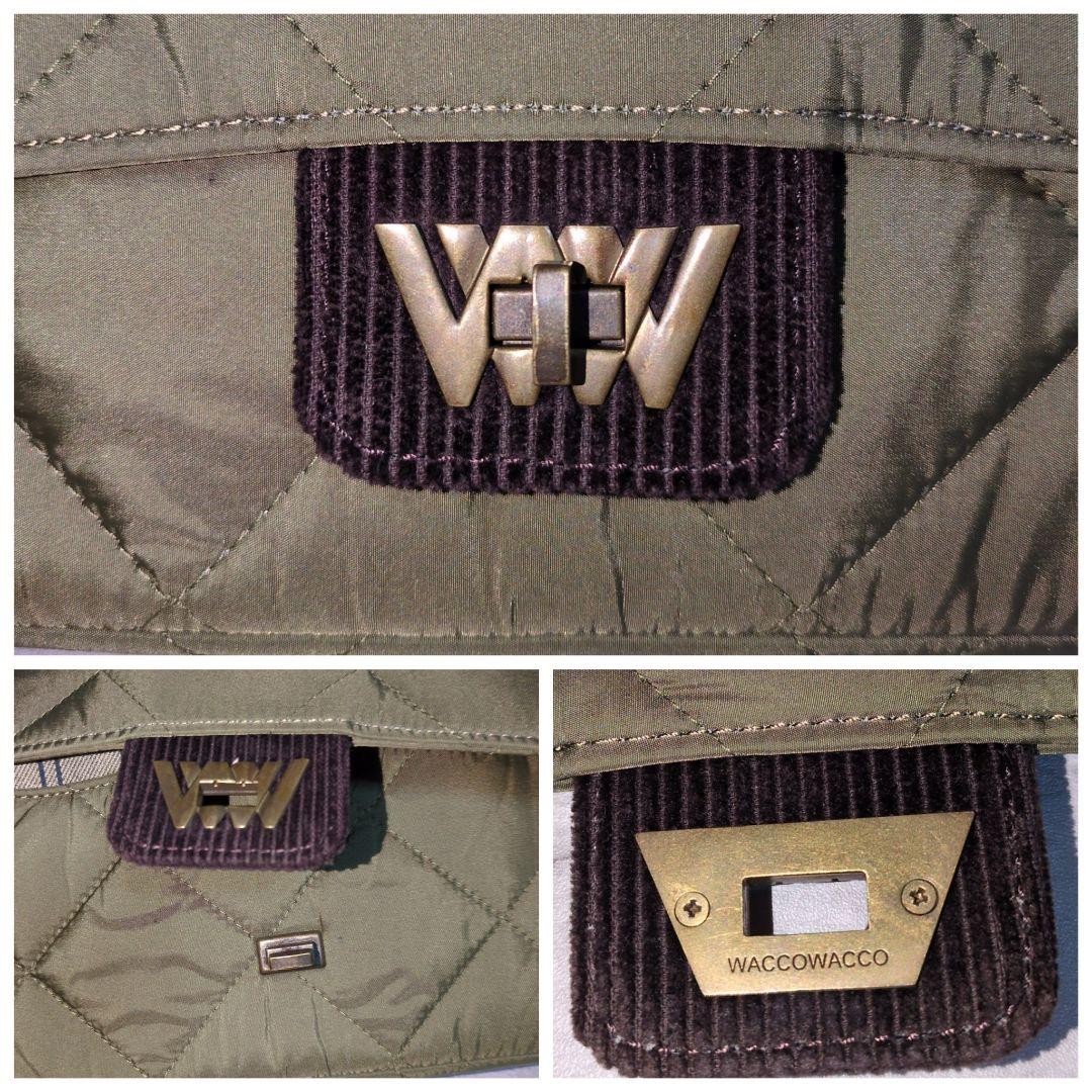 【Barbour × WACCOWACCO】キルティングチェーンバッグ☆UA別注