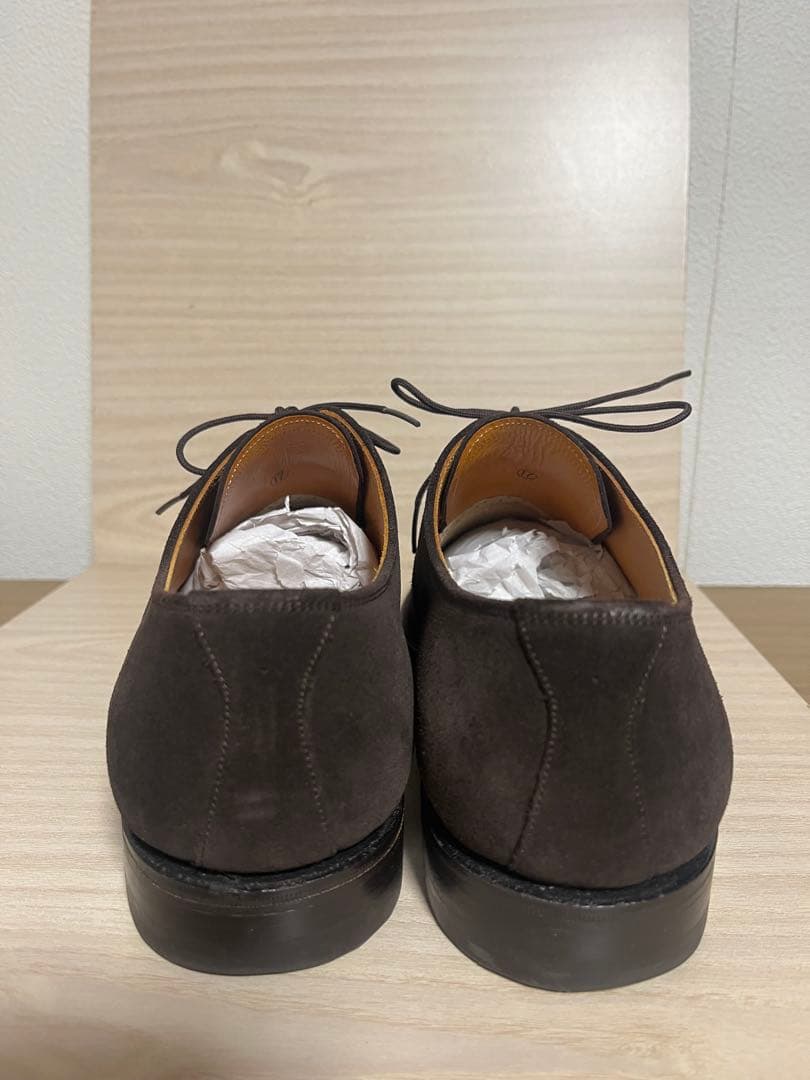 スコッチグレイン 5319ダークブラウン スウェードドレスシューズ 25.5cm