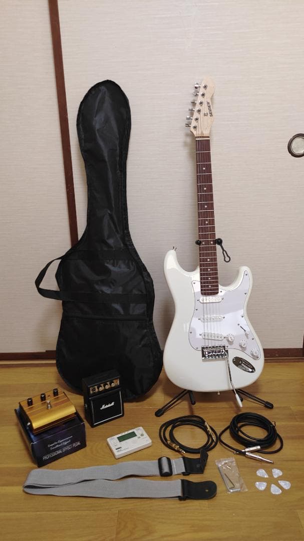 Selder エレキギター (10点セット) エレキギター SELDER ST-16 7点 初心者セット〔エレキギター セルダー