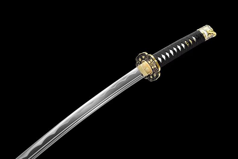 1068-武具 刀装具 日本刀　模造刀 居合刀 武士道 武蔵 鑑賞用 手鍛造打