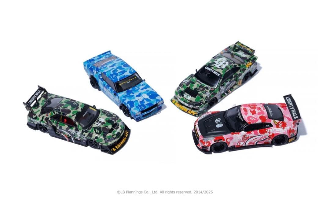 MINIGT BAPE × Liberty Walk NISSAN 4台セット