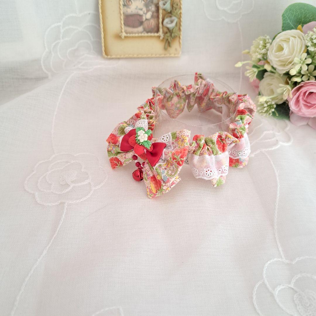 ひな祭り短毛シュシュ(えんじ)わんちゃん猫ちゃん用