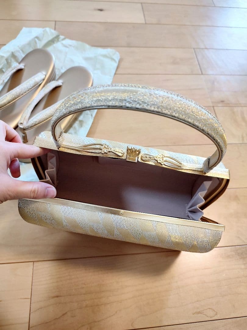 礼装　和装バッグ草履セット　紗織ブランド　和装バッグと草履セット