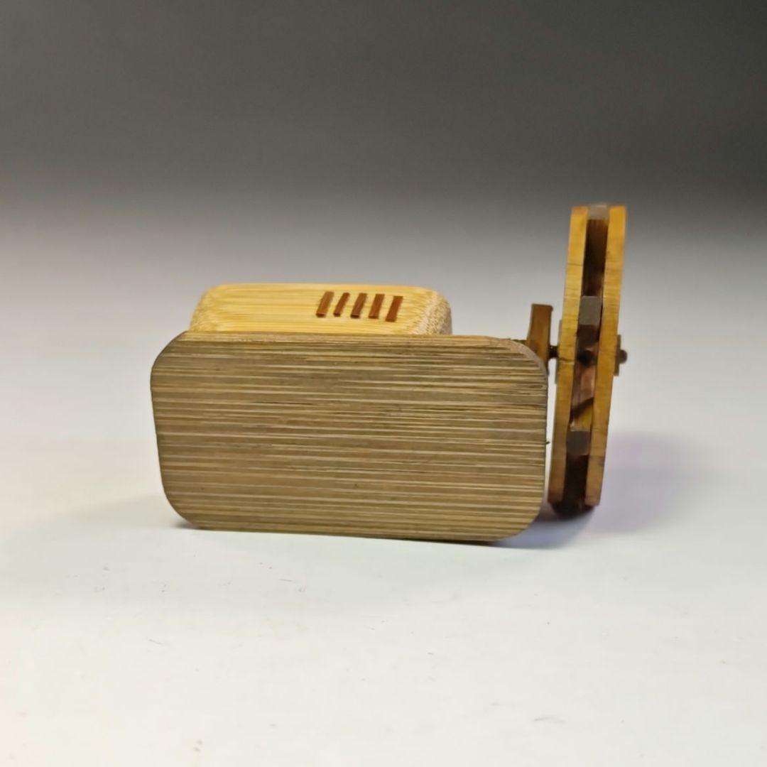 イ744 香合『加州 清水晃樹』『大名竹 水車 葛屋 香合 共箱』茶道具