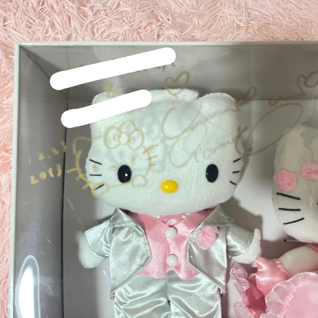 ハローキティ＆ ダニエル ウェディング ぬいぐるみ 山口裕子さんの自筆