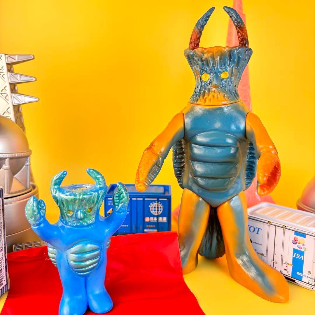 マルサン トルトス海人 ウルトラ怪獣シリーズ パチ ソフビ　マルパぺおまけ付