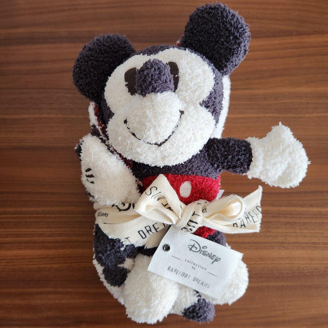 ベアフットドリームス ミッキー ベビー ブランケット ぬいぐるみ