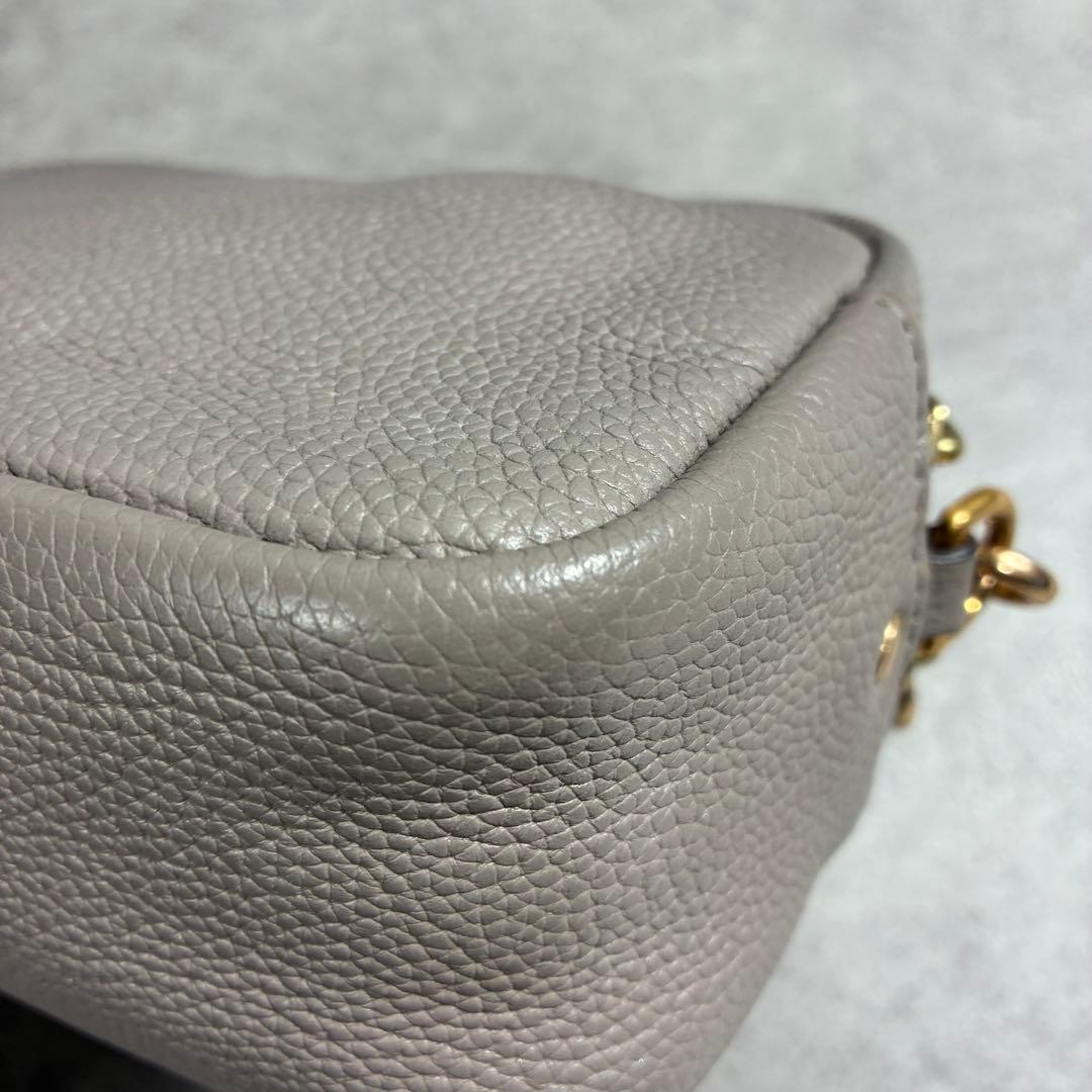 美品✨ TORY BURCH トリーバーチ グレー ペリーボンベ ミニバッグ