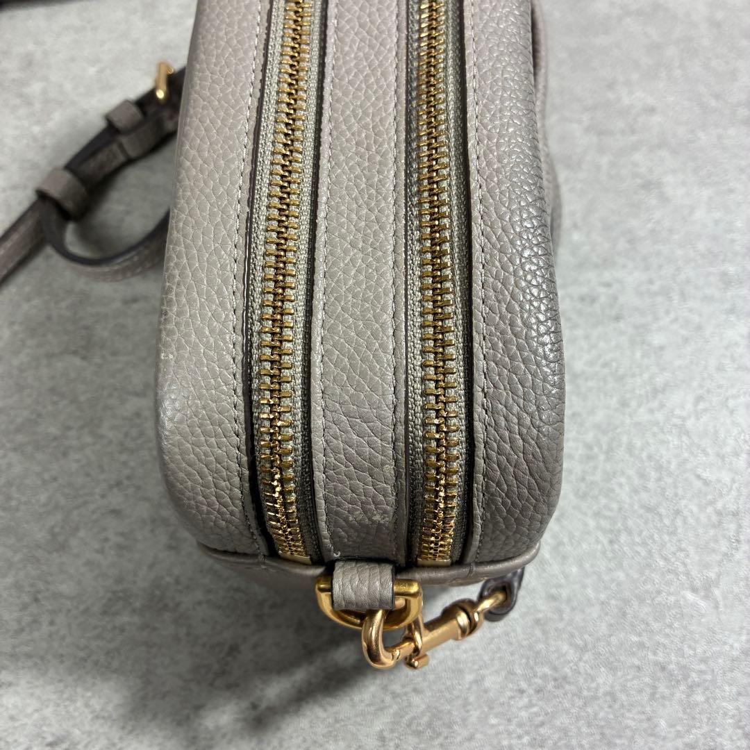 美品✨ TORY BURCH トリーバーチ グレー ペリーボンベ ミニバッグ