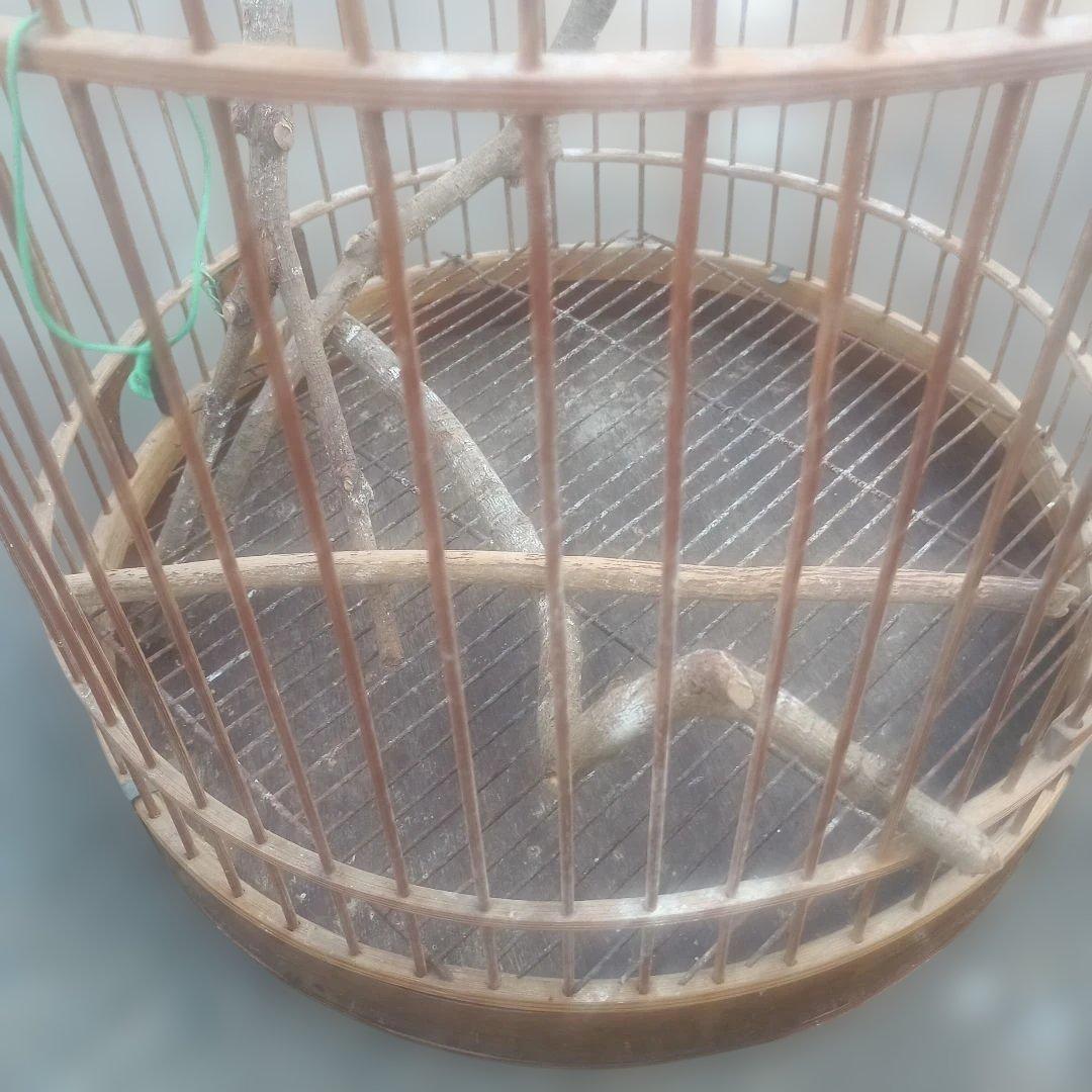 5133）木製鳥かご 吊り下げタイプ 高さ83．5cm 大型