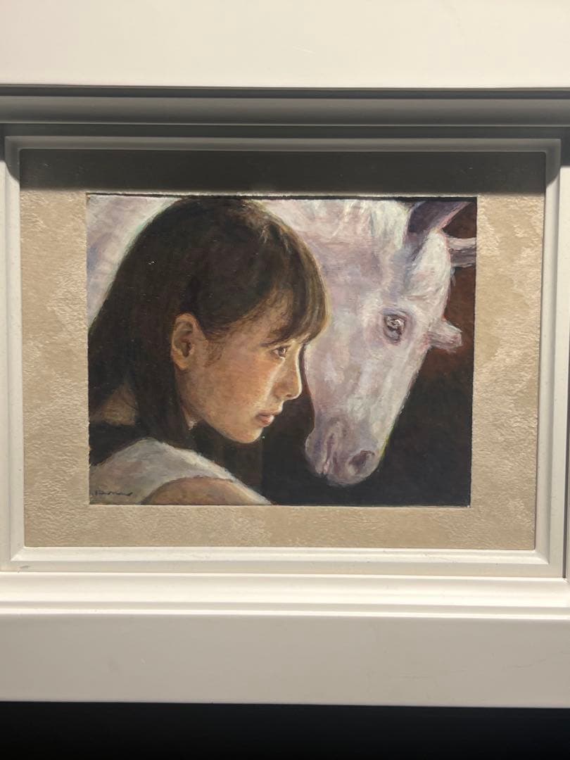 フランフラン 白い馬 現代アート作品 アクリルアート 白馬 フランフラン