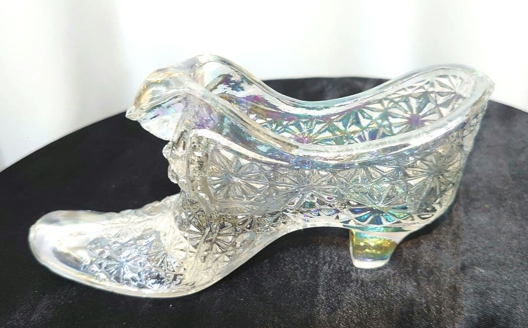 60 -70代 フェントン シューズ オパール ミルク デイジー柄 2つバラ売可