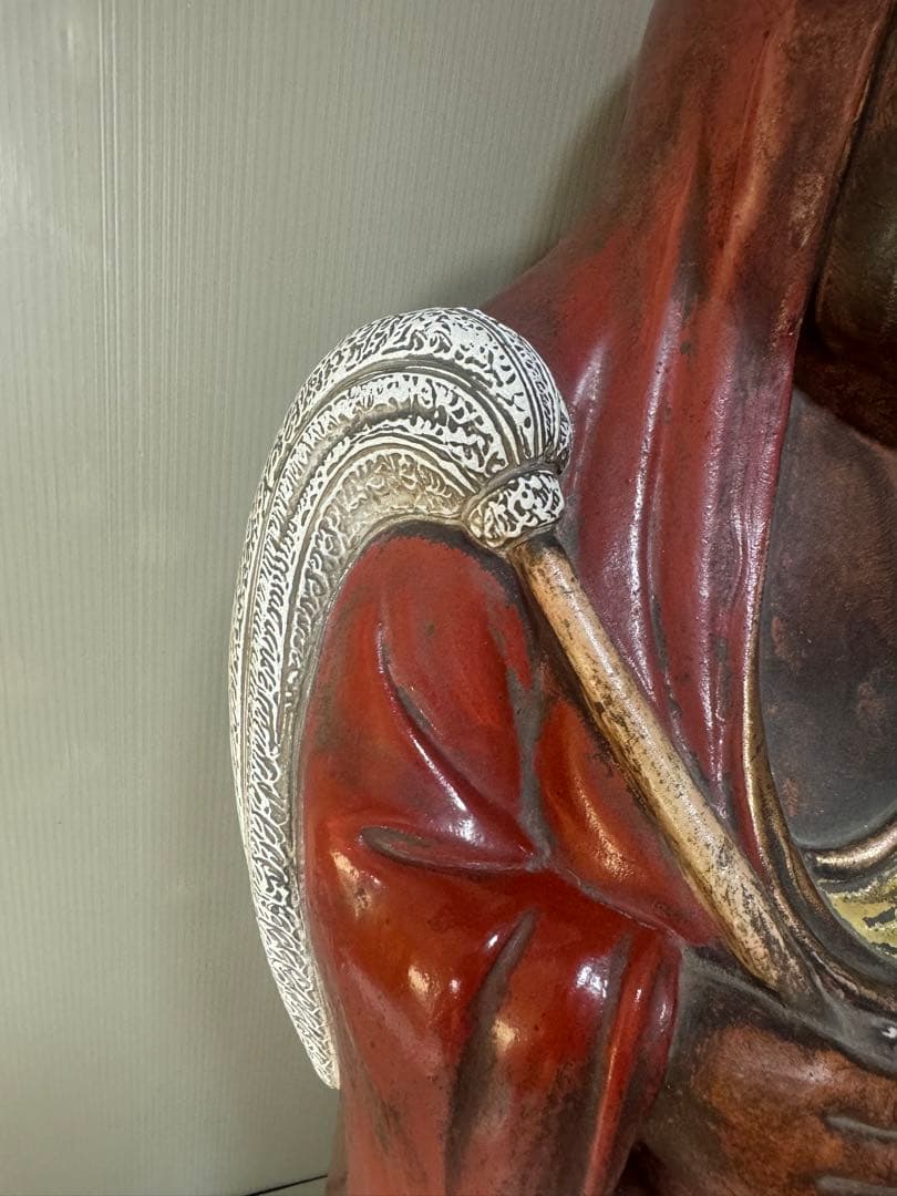 2392 九谷焼達磨大師像 置物仏教美術 時代物