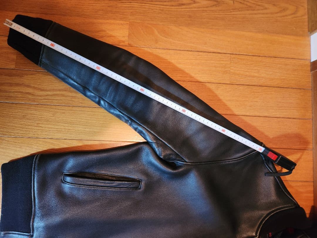 666Leather Wear 稀少MAー1Typeジャケット M ブラック