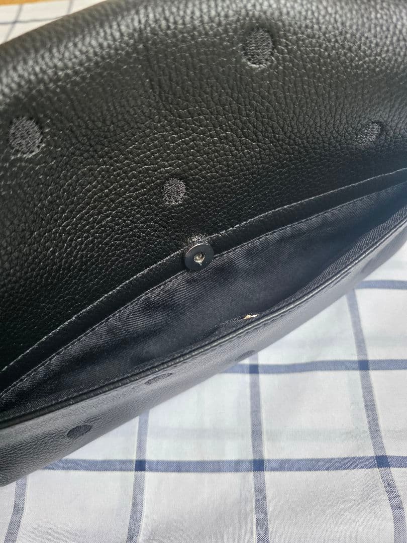 ビアズリー ドットブラックショルダーバッグ ボデイバック