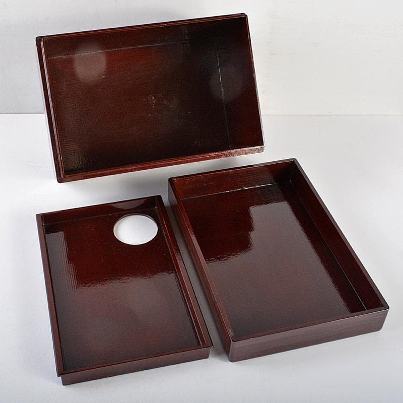 茶道具　漆塗　茶箱　茶筅筒　茶碗など　六点　一式　仕覆付　M　R5941