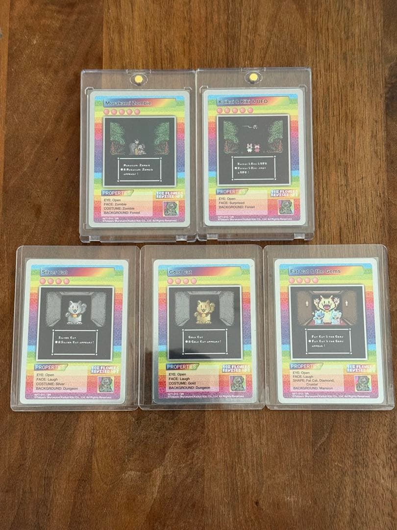 108 flowers NFT限定プロモ レアカード　UR2枚 SR3枚　村上隆 108 flowers NFT限定プロモ レアカード UR2枚 SR3枚 村上隆 108