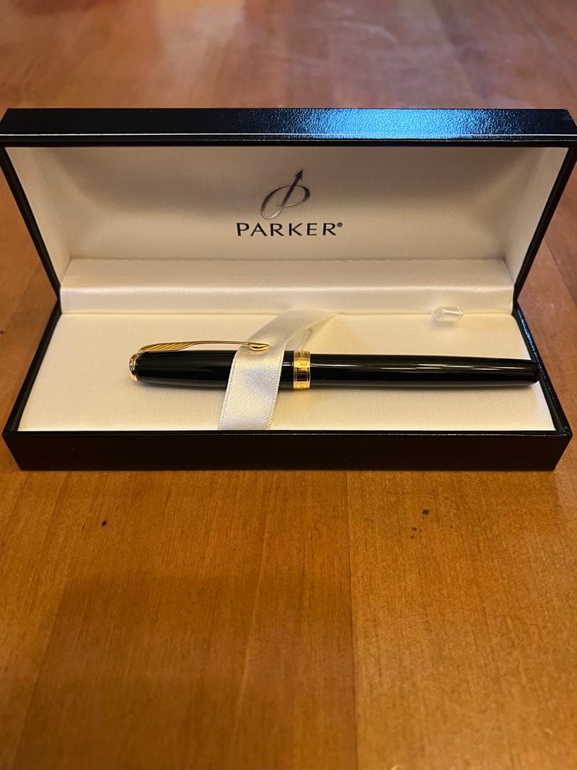 Parker パーカー　万年筆　18k PARKER パーカー 万年筆 ソネット ラックブラックGT ラックブラックCT