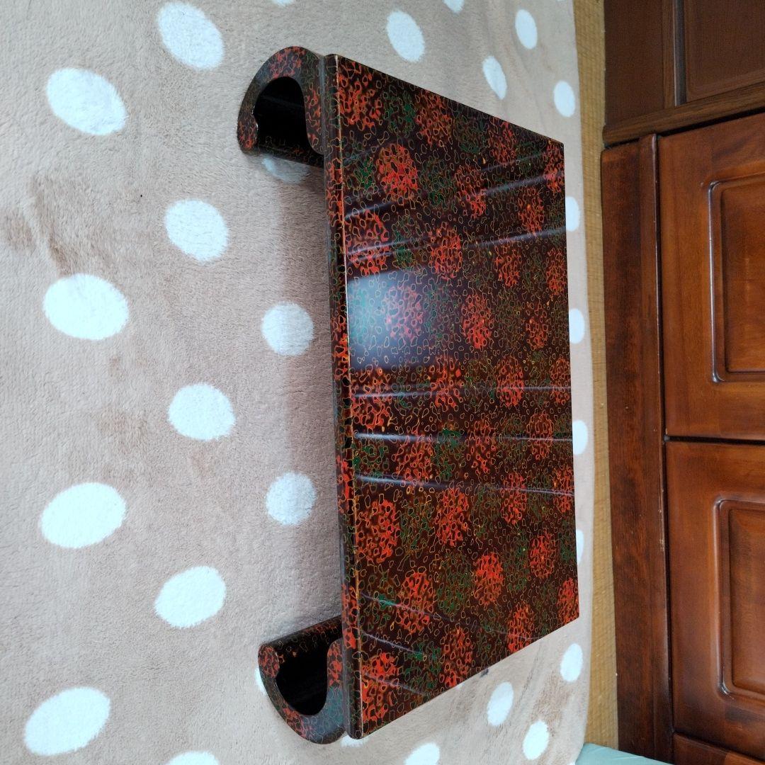 未使用　津軽塗花台　盆栽台　華道具