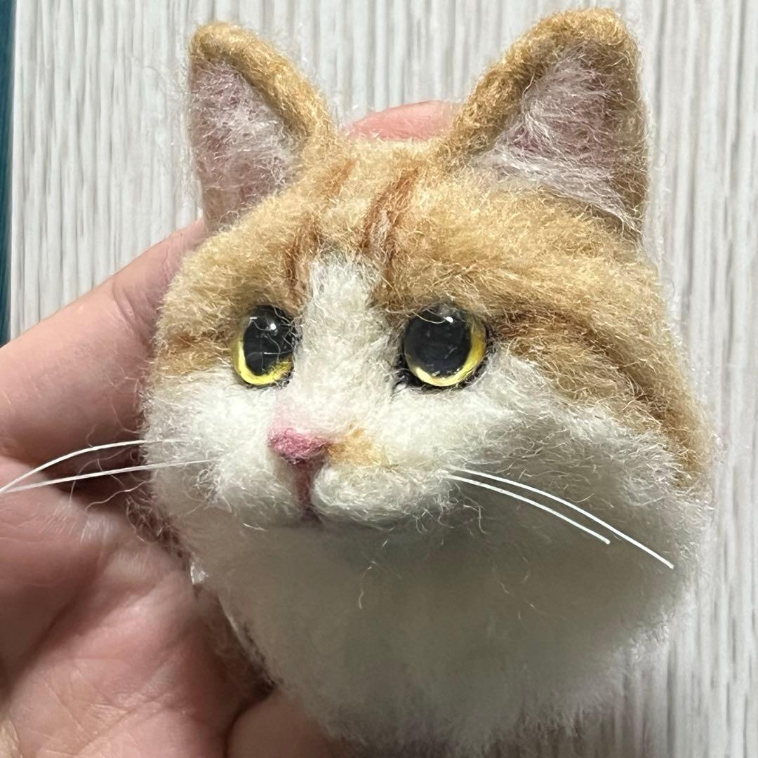 ☆むむ☆プロフィール☆ 様専用】 羊毛フェルト 猫 キーホルダー
