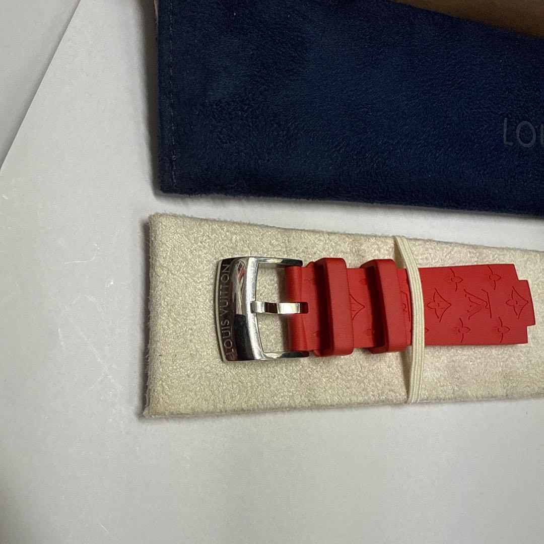 パーター ルイヴィトン　時計　ベルト　モノグラム ラバー ストラップ L