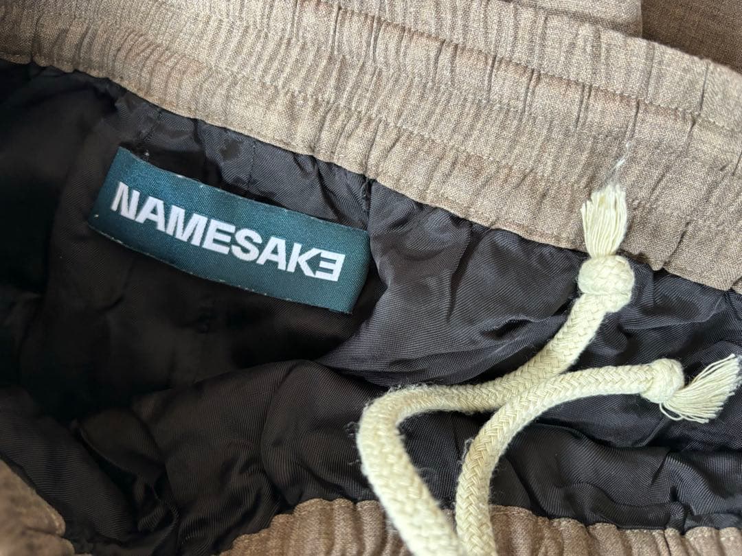 NAMESAKE ネイムセイク イージーパンツ ブラウン