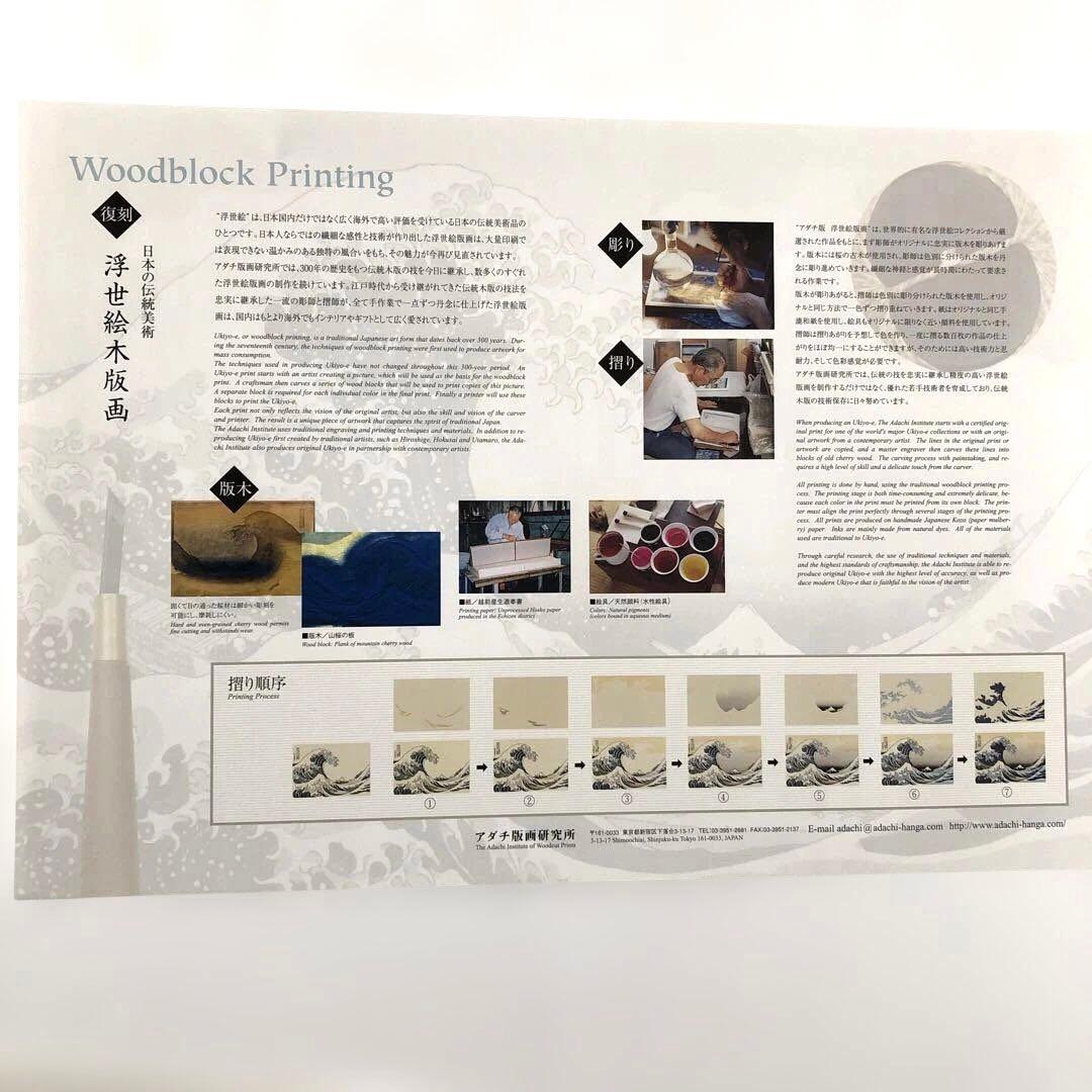 本格手刷り版画 歌川広重 東海道五拾三次 亀山 雪晴 アダチ版画 #205