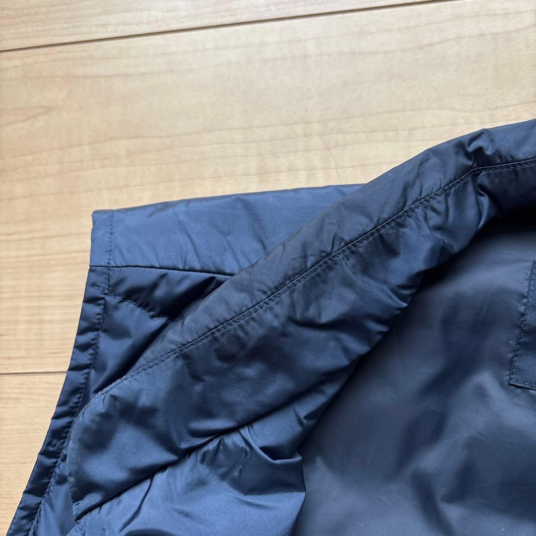 【美品】パパスプラス Papas+ 軽量ダウンベスト ネイビー Mサイズ