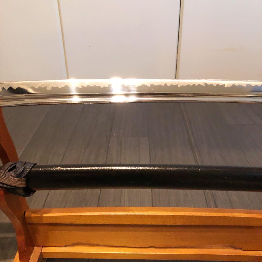 高級模造刀　高級居合刀　樋入り刀身　優波紋　亜合金刀身　居合刀