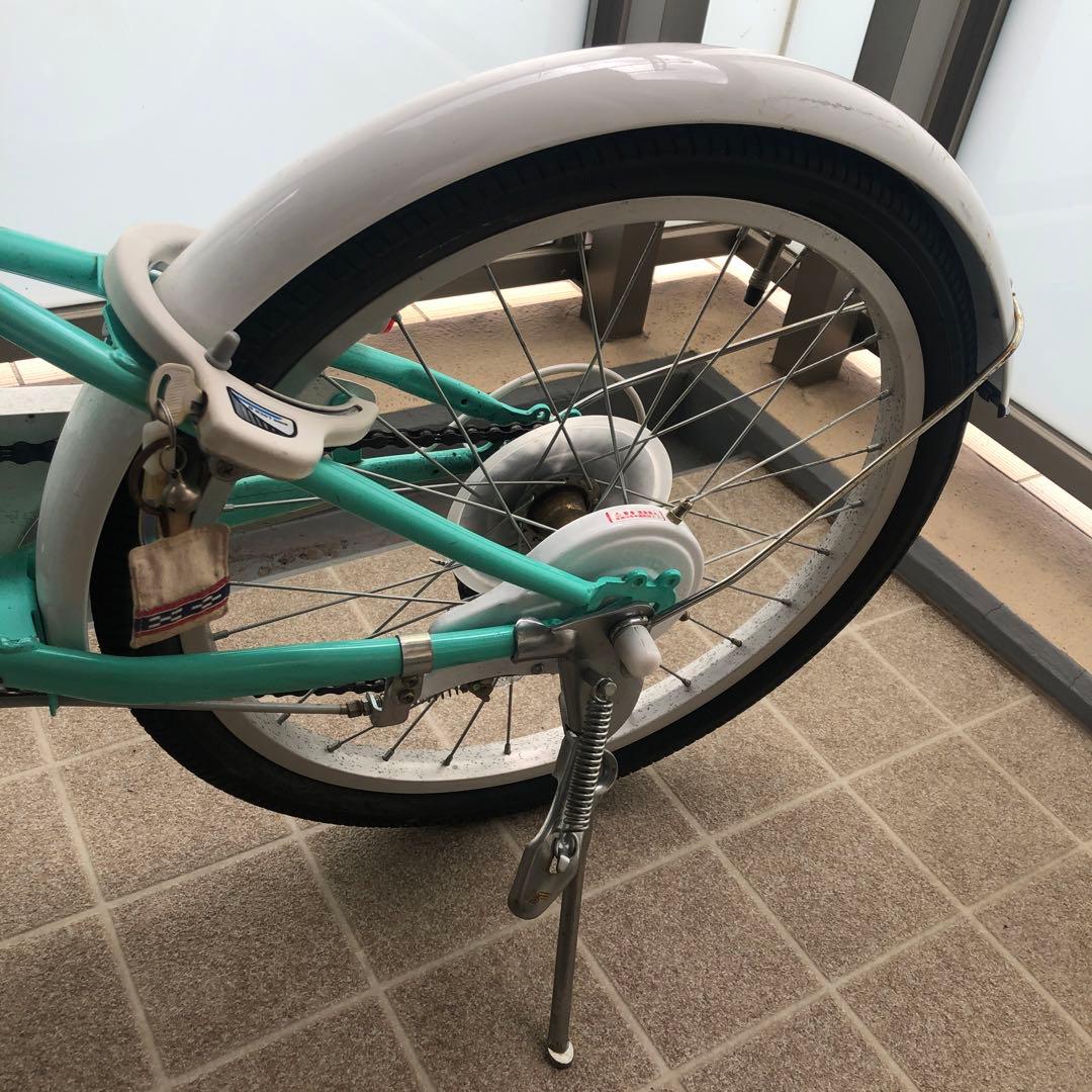 （豊中市曽根引き取り）GIRLS LABO ミントグリーン 子供用自転車