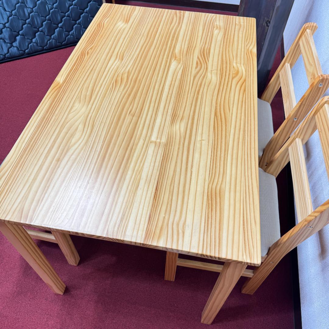 東京23区送料無料　美品4点ダイニングセット　ベンチ付き　オーク色