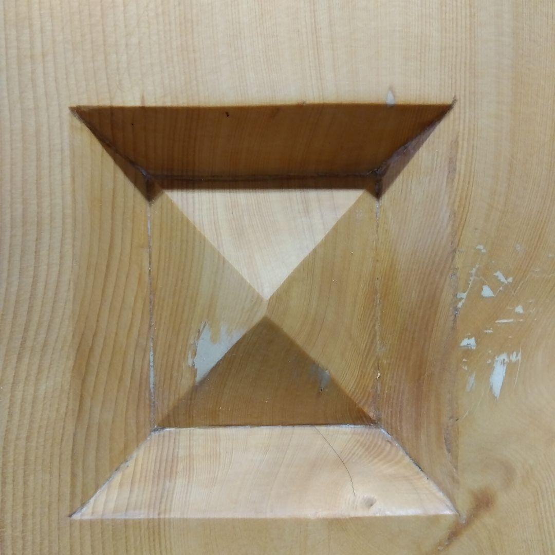 【国産　本榧　6寸碁盤　木表】