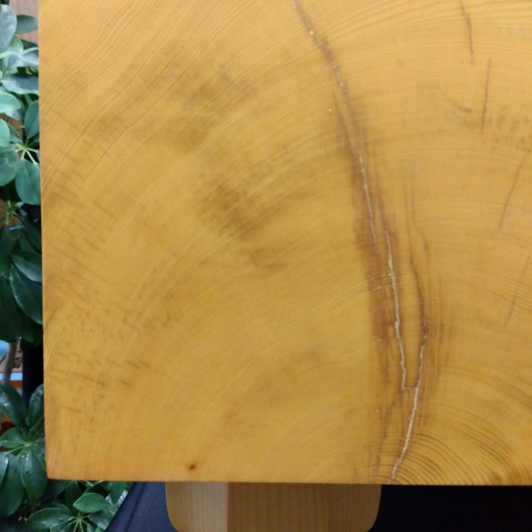 【国産　本榧　6寸碁盤　木表】